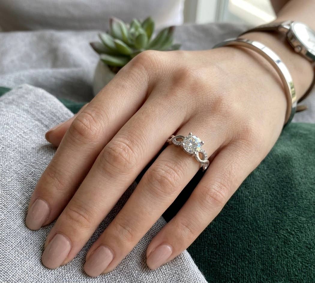 Herkimer Diamond (Lab Grown) - Hypoallergenic Stainless Steel