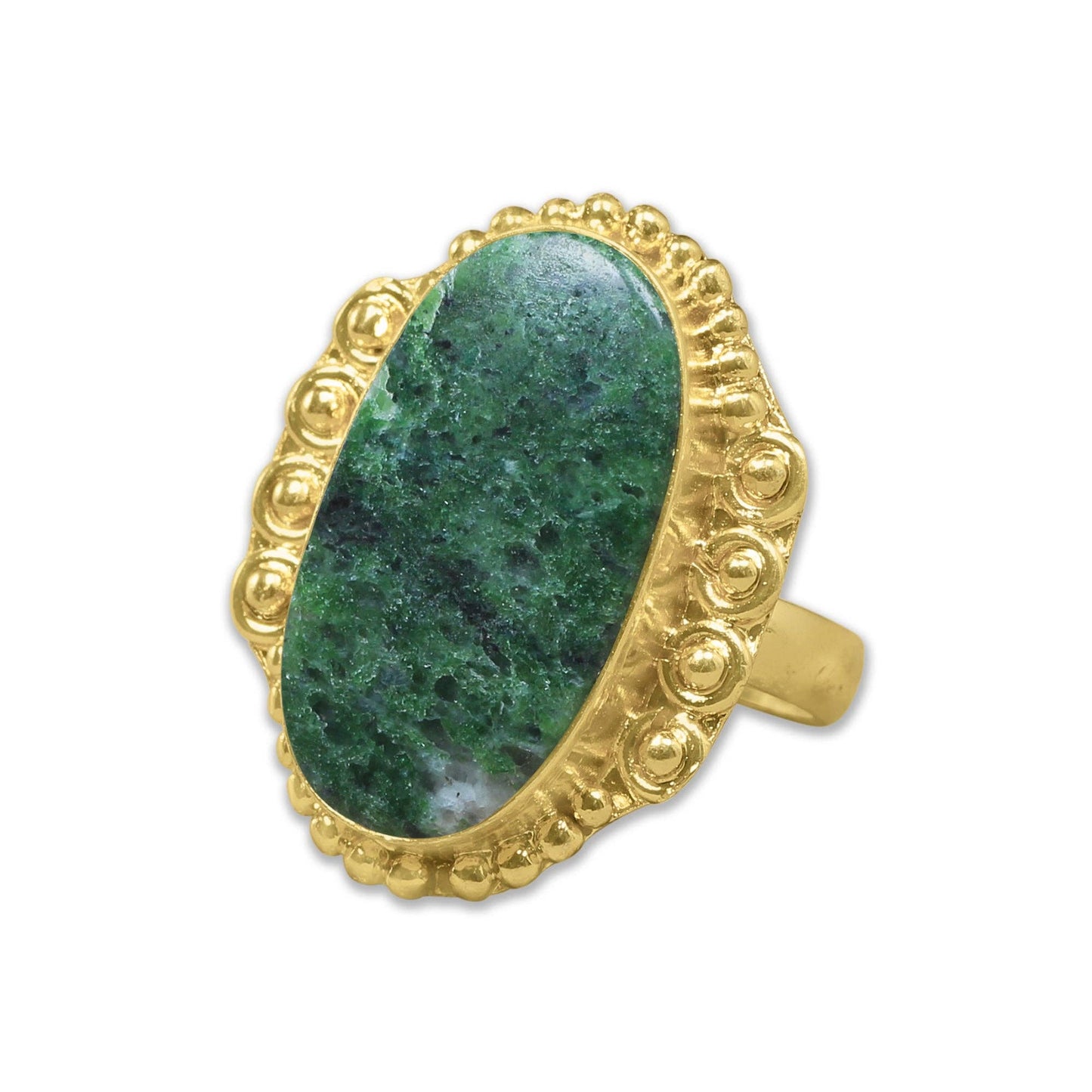 Semi-Precious Gemstone Rings ☆ Gold Overlay, Assorted Designs & Stones