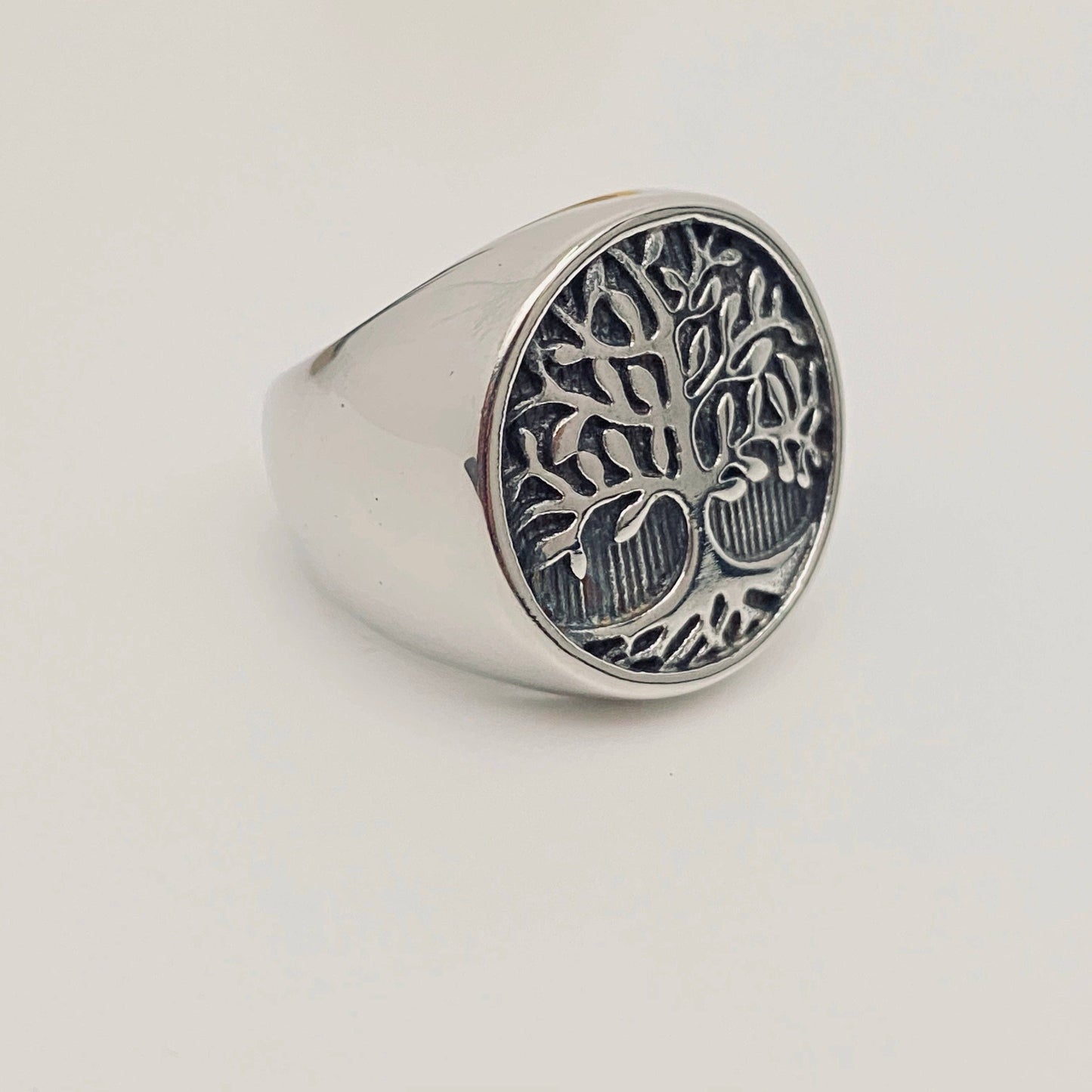 Tree of Life Stainless Steel Ring