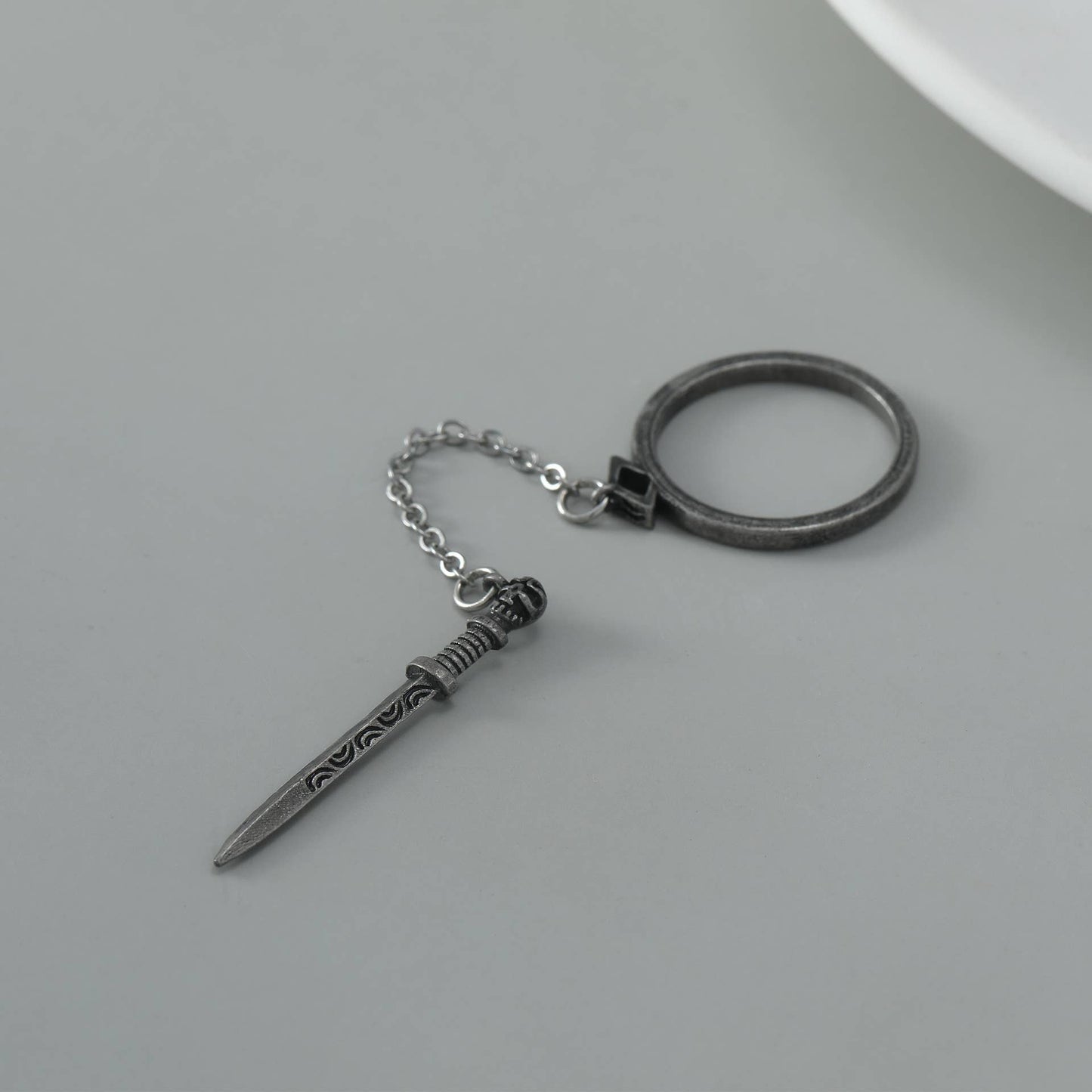 2 Piece Chained Sword Ring