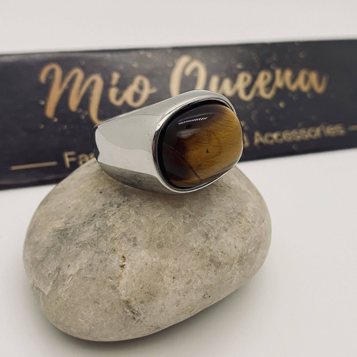 Tiger Eye Signet Ring