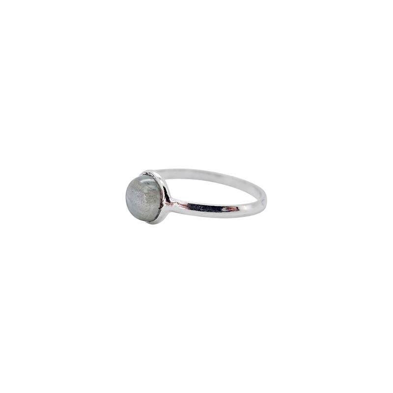 Labradorite Sterling Silver Adjustable Ring