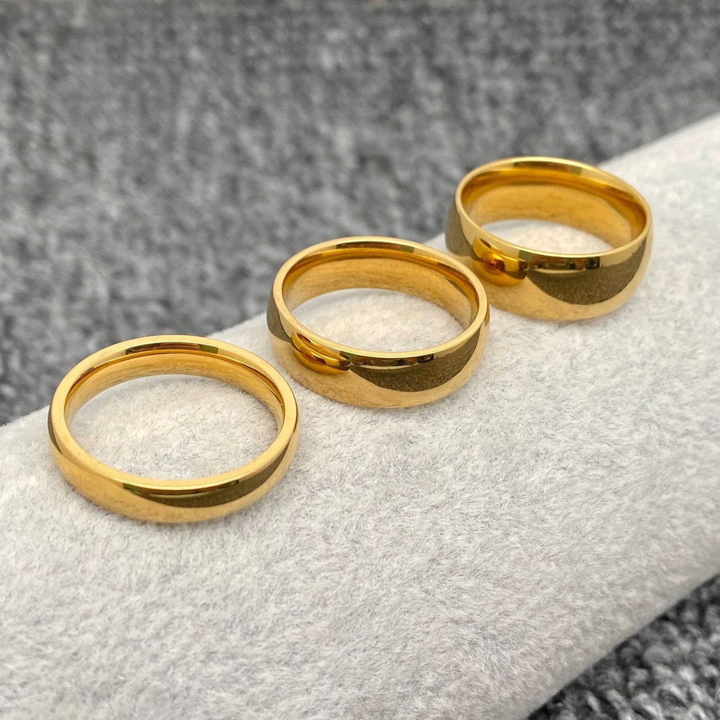 Simple Glossy Stainless Steel Ring