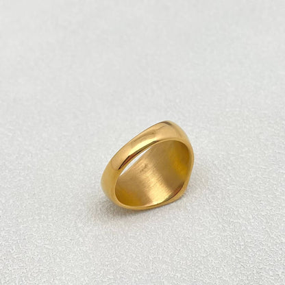 Abstract Face Contour 18K Gold Plated Ring