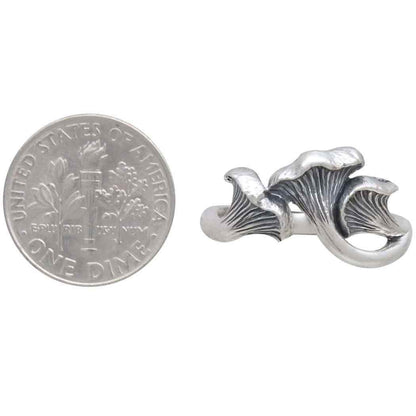 Bronze Chanterelle Mushroom Ring
