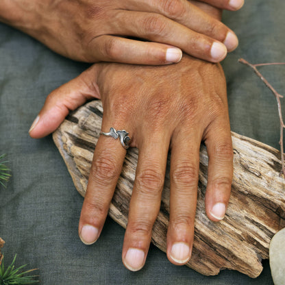 Bronze Chanterelle Mushroom Ring