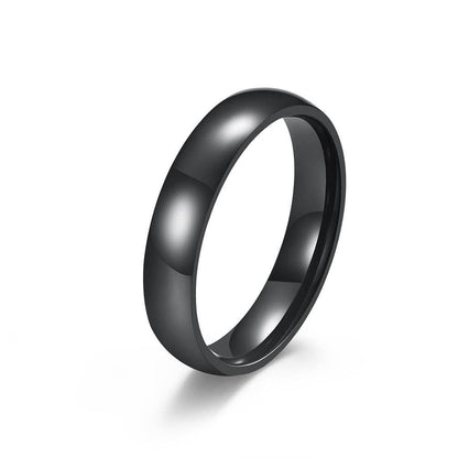 Simple Glossy Stainless Steel Ring