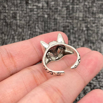 Cat Face Fox Mask Adjustable Ring