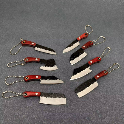 Black Enamel Mini Knife With Protective Sleeve