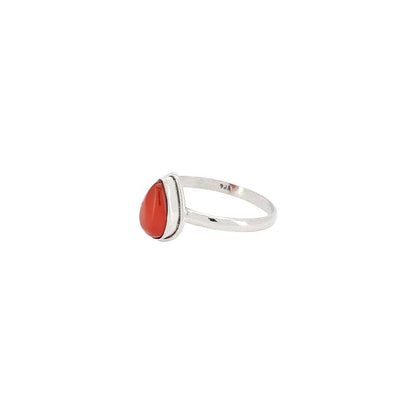 Red Onyx Sterling Silver Ring