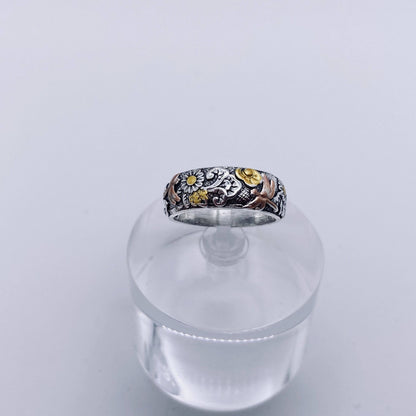 Steampunk Style Carved Ring