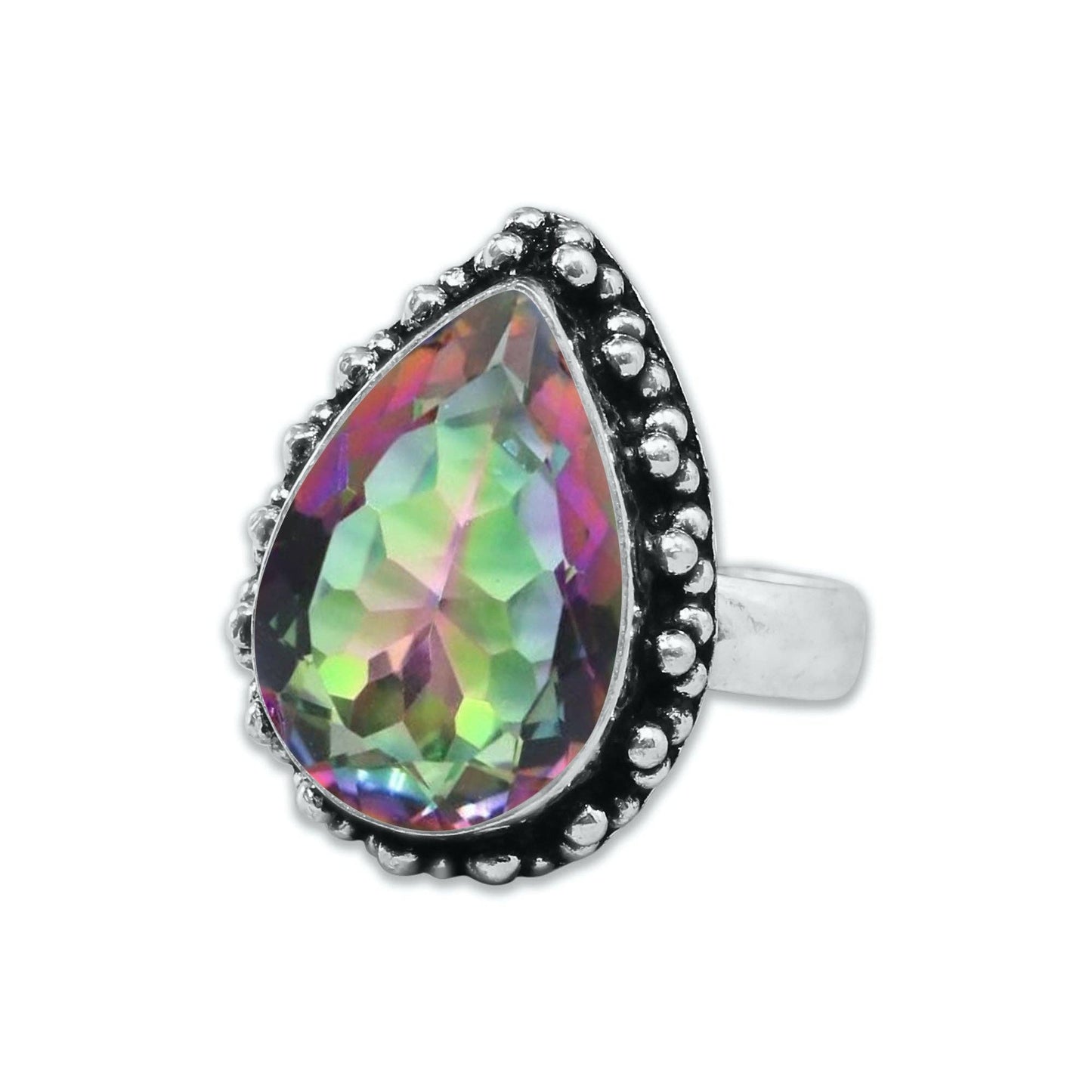 Rainbow Mystic Topaz ☆ Handmade Rings