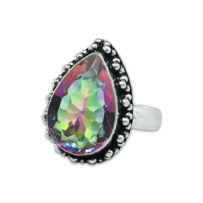 Rainbow Mystic Topaz ☆ Handmade Rings