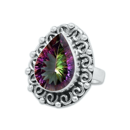 Rainbow Mystic Topaz ☆ Handmade Rings