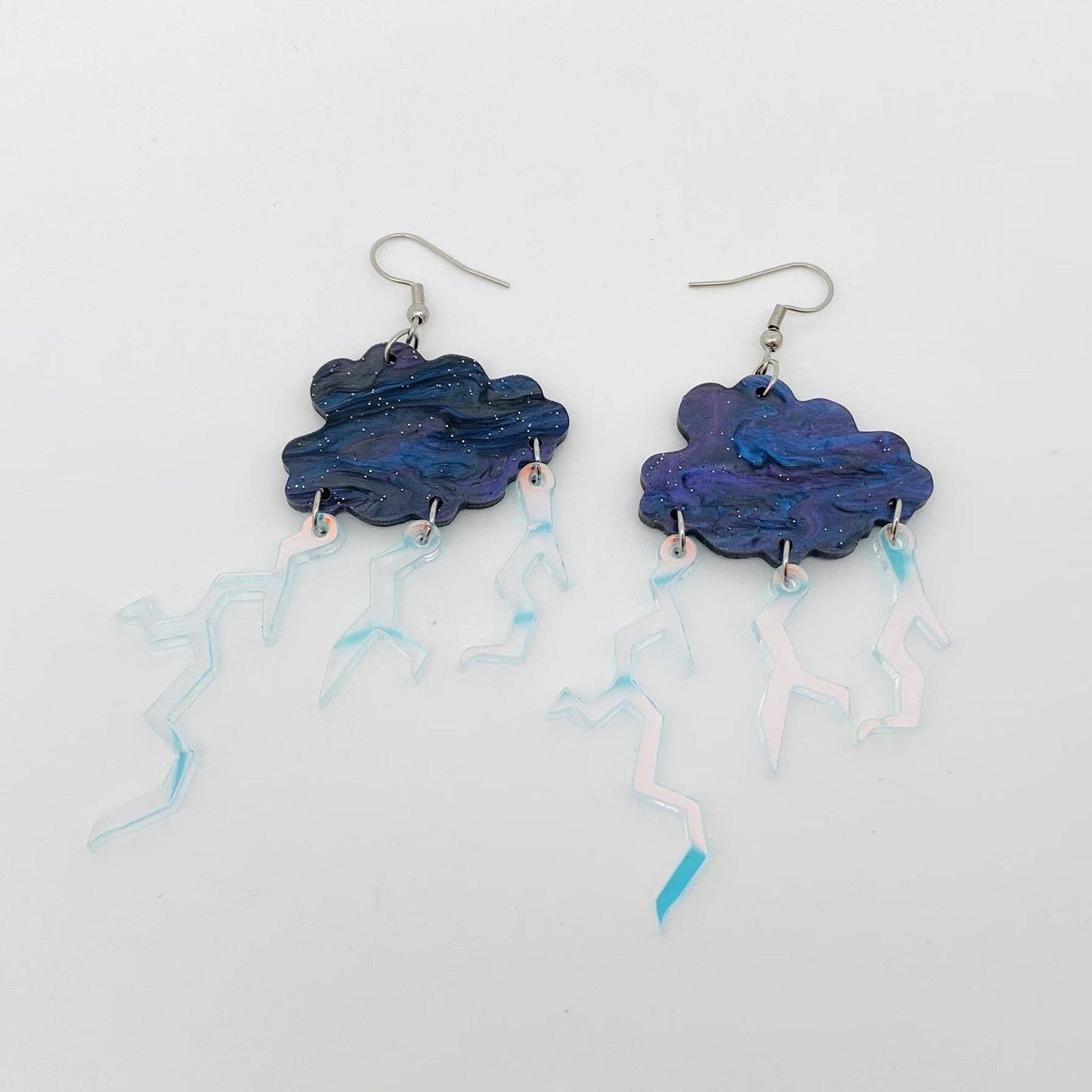 Storm Cloud & Lightning 🌩 Earrings