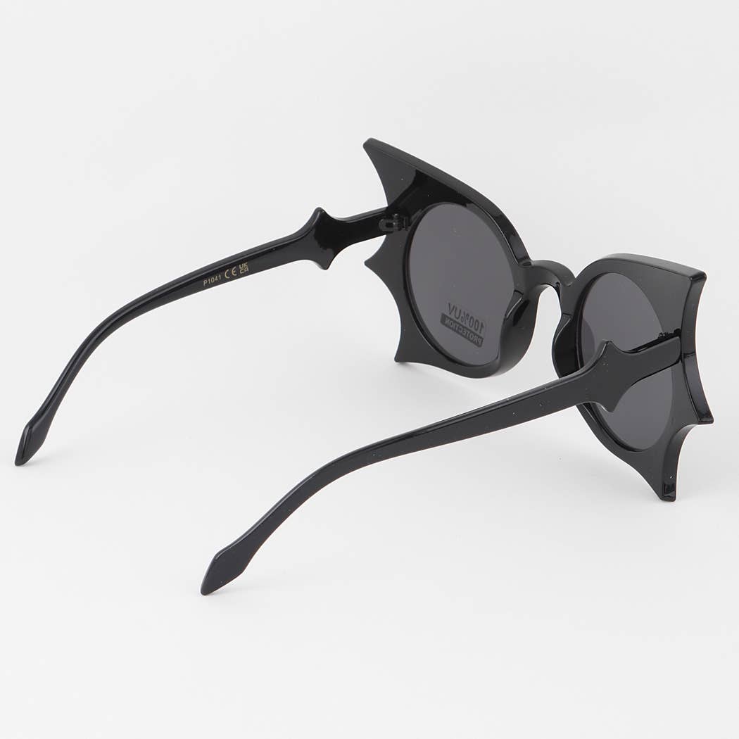 Gothic Morticia Addams Polarized Bat Wing Sunglasses