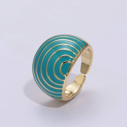 🌈 PRIDE Enamel Rainbow Dome Ring