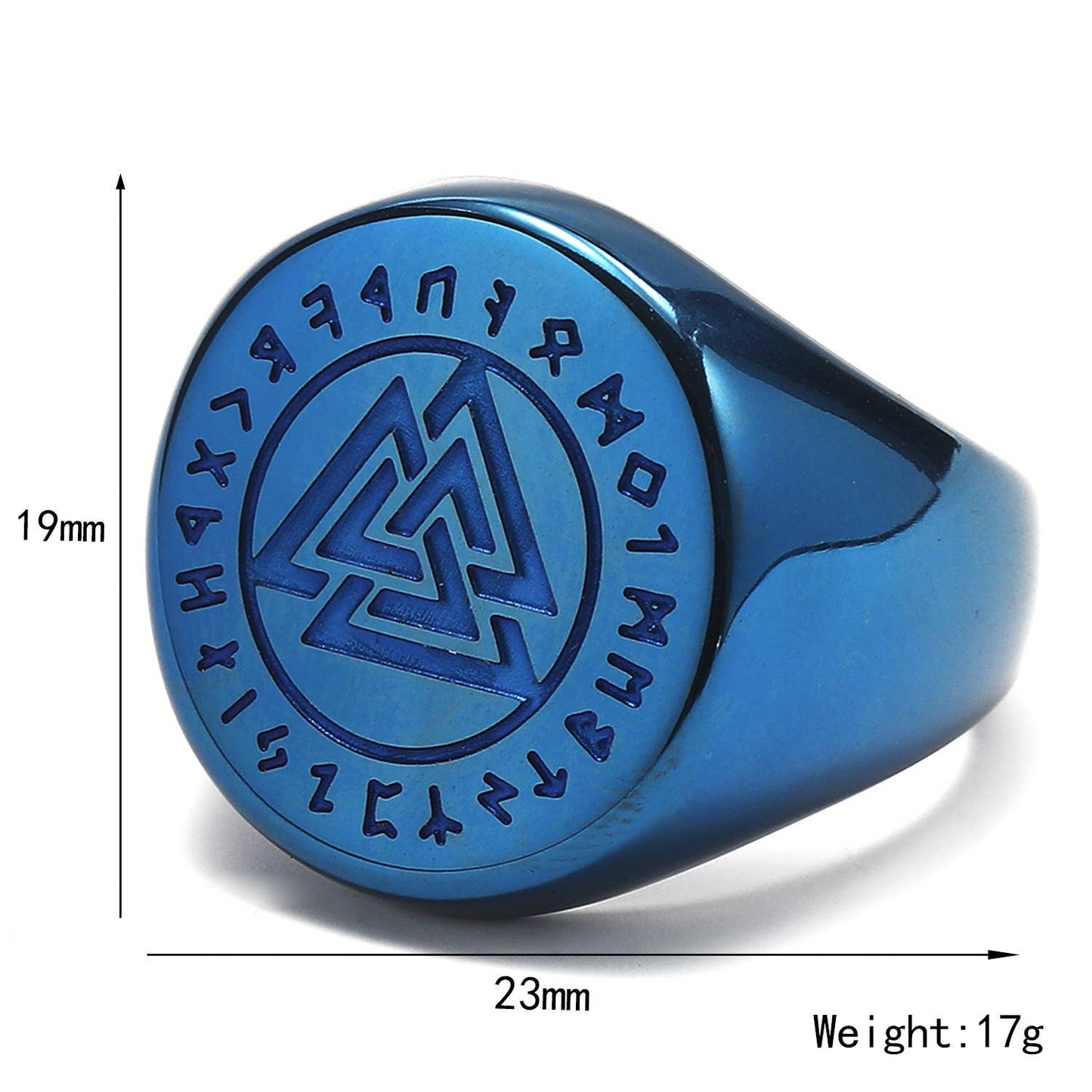 Odin's Triangle Titanium Ring