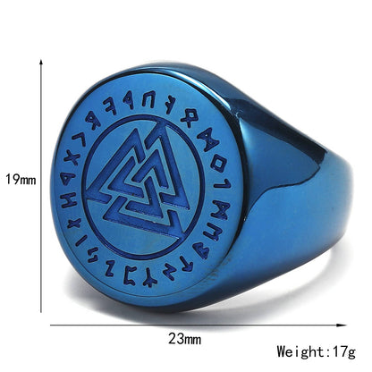 Odin's Triangle Titanium Ring