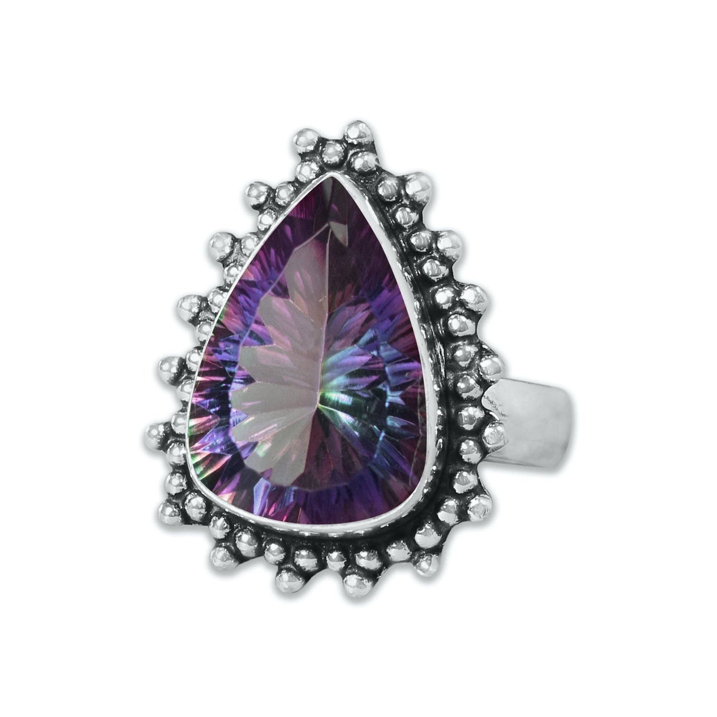 Rainbow Mystic Topaz ☆ Handmade Rings