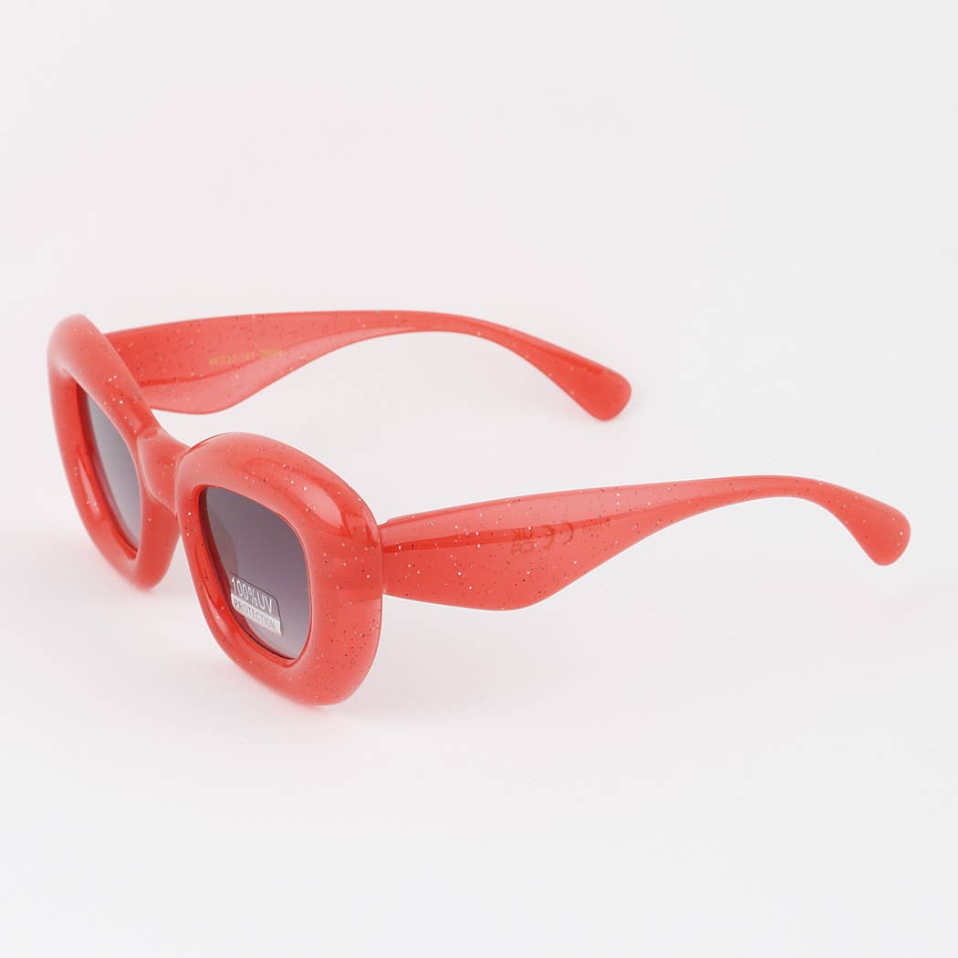 Polarized Bulky Glitter Sunglasses