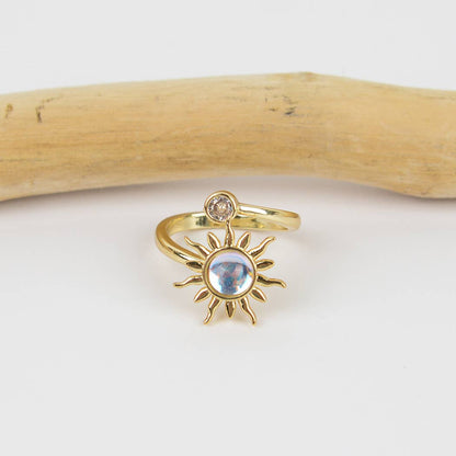 Sunflower Rotating Stress Relief Ring