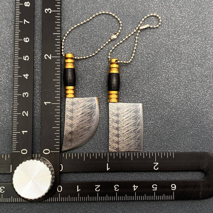 Laser Damascus Pattern Mini Portable Pocket Knife With Cover