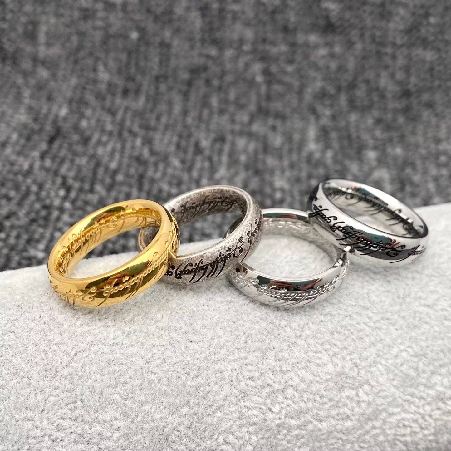 The Lord of The Rings - 18K Gold Plated Stainless Steel Ring