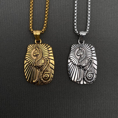 Bastet Goddess Stainless Steel Necklace on Chain