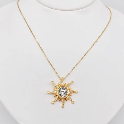Sun God Apollo Pendant Necklace