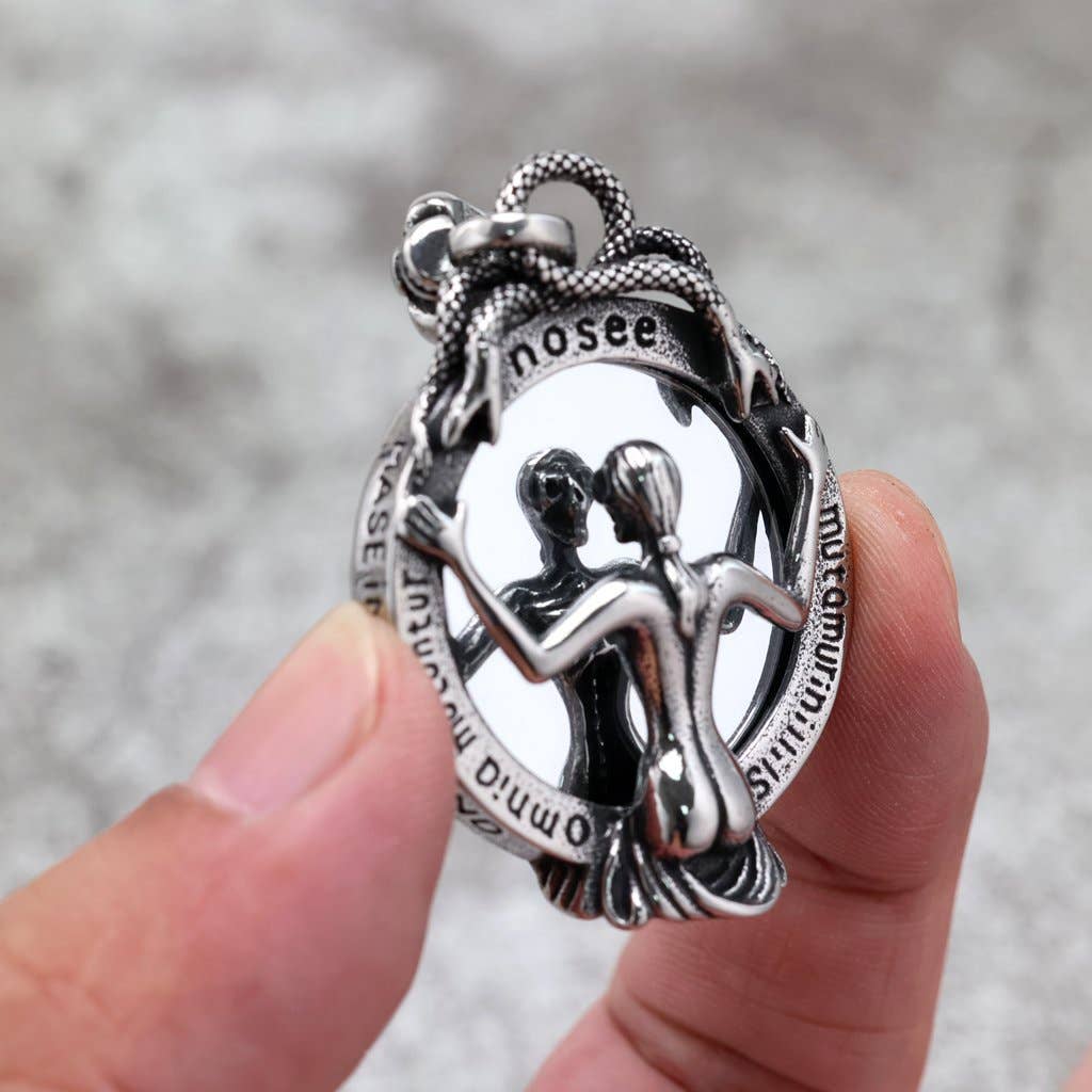 Scrying Glass Mirror Necklace