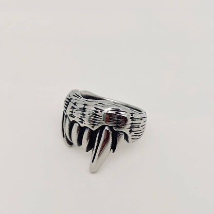 Vampire Teeth Stainless Steel Ring