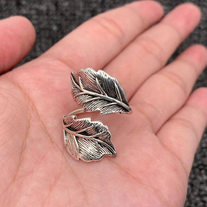 Vintage Style Leaf Adjustable Ring