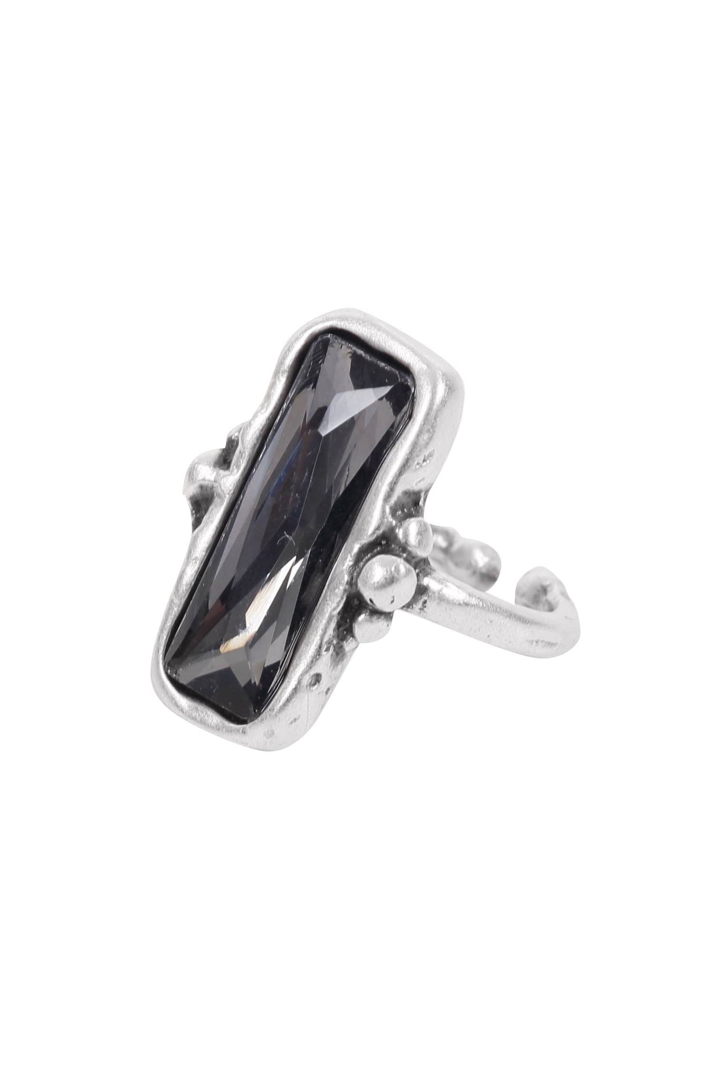 Handmade Swarovski Crystal 945 Silver Plate Ring