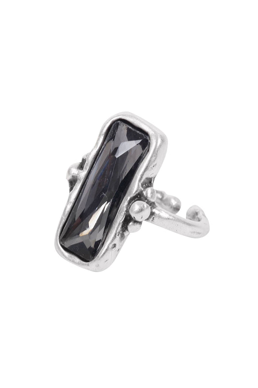 Handmade Swarovski Crystal 945 Silver Plate Ring