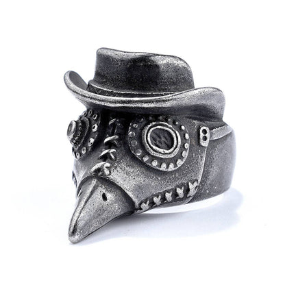 Plague Doctor Stainless Steel Ring