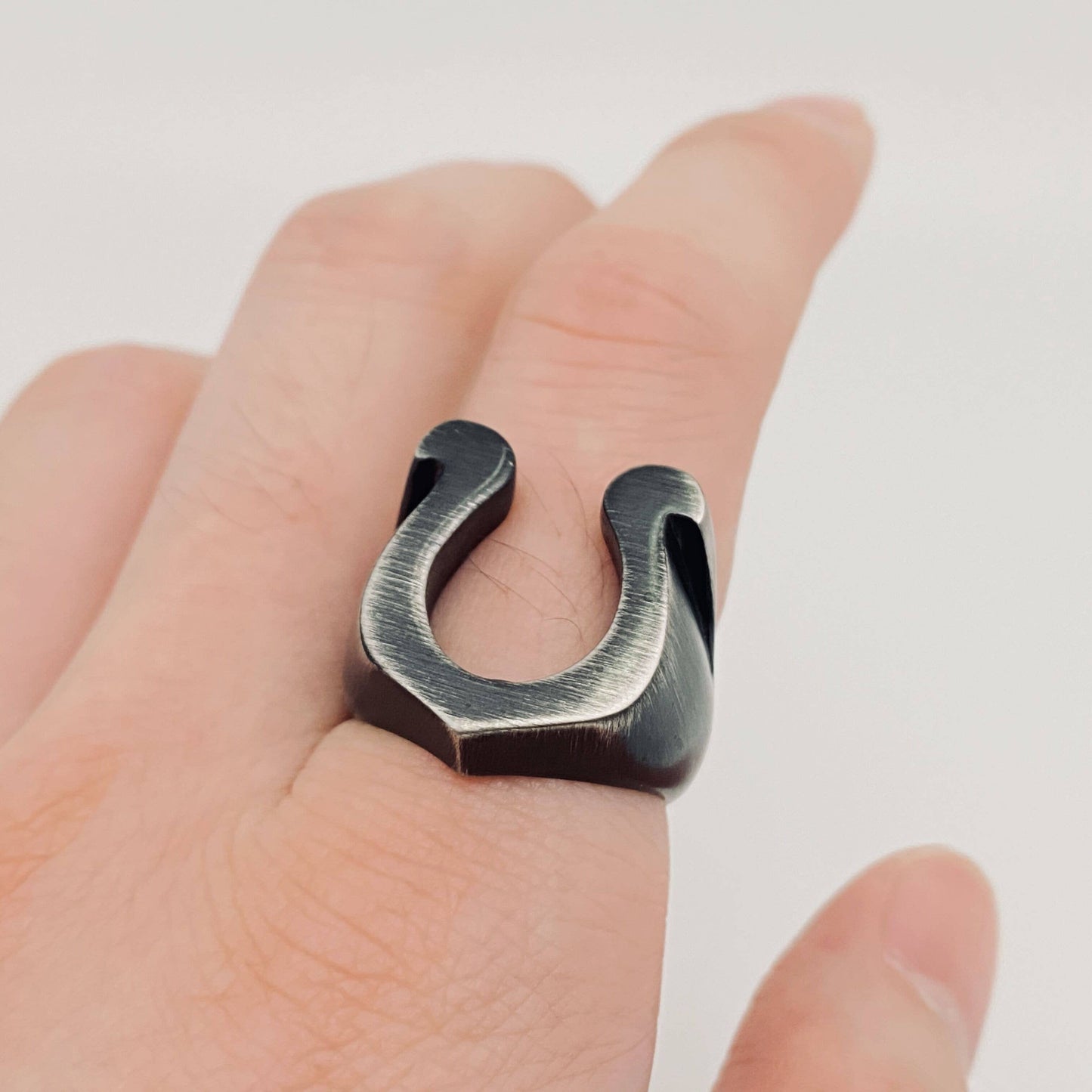 Horseshoe Stainless Steel Ring
