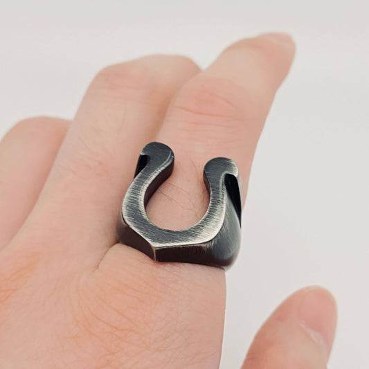 Horseshoe Stainless Steel Ring