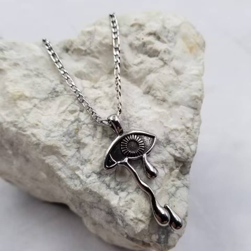 Crying Eye Pendant Necklace