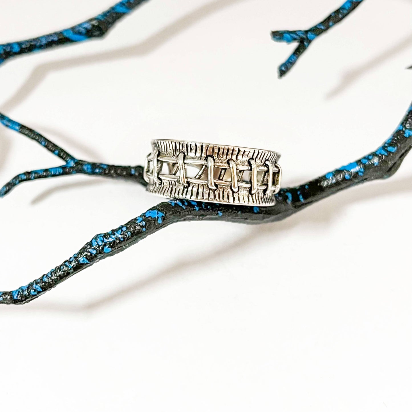 Stitches Adjustable Ring