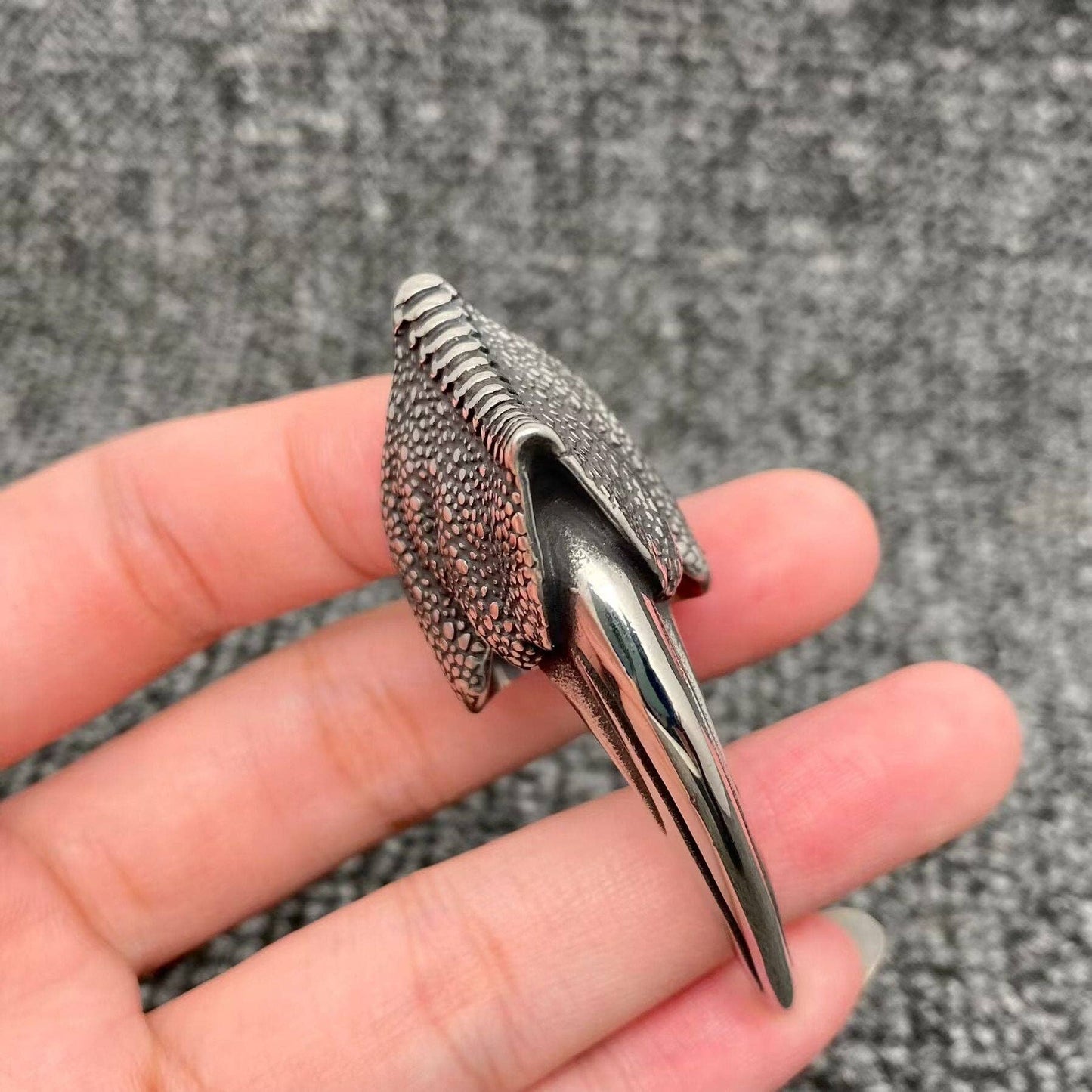 Claw Stainless Steel Big Ring
