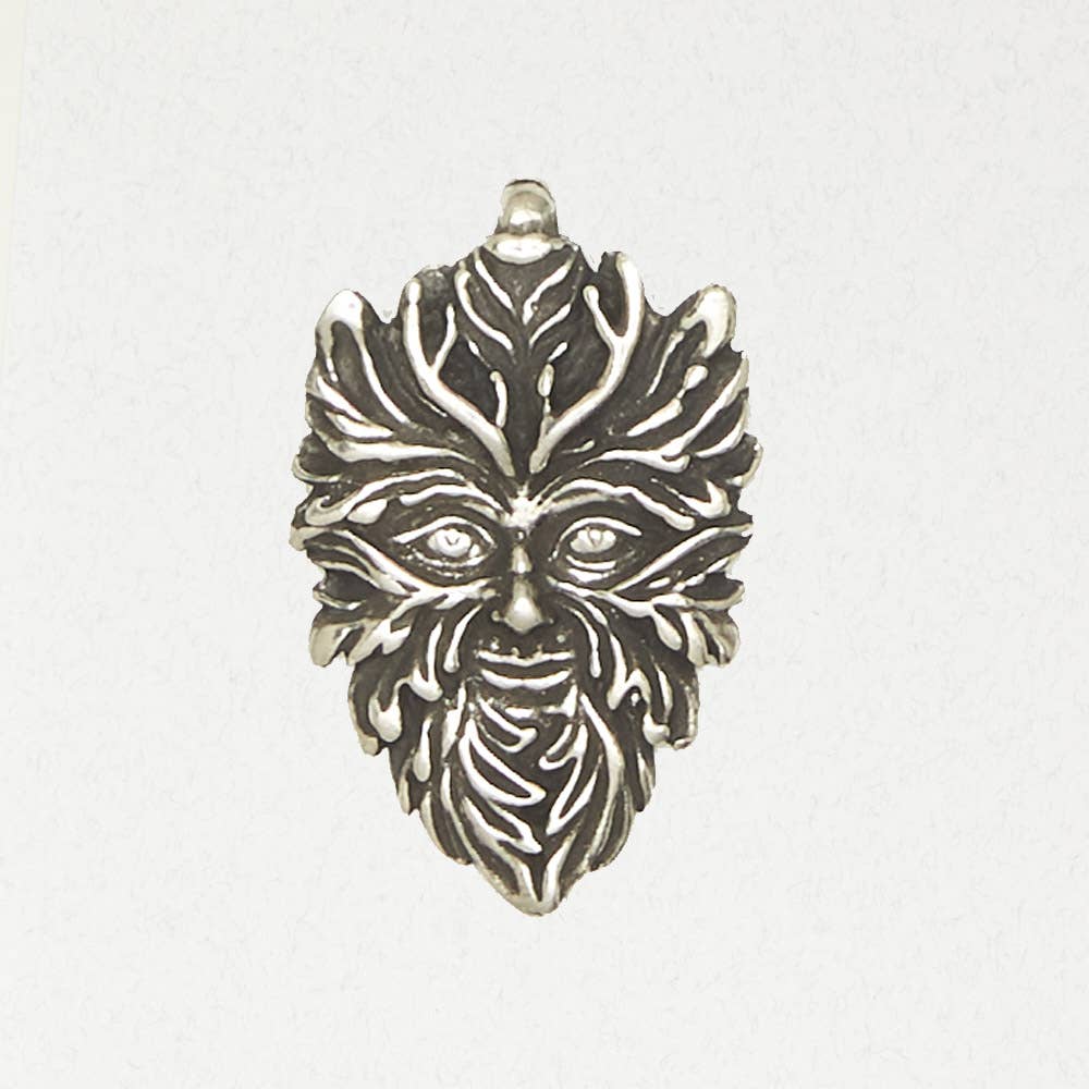 Celtic Green Man * Pewter Pendant Necklace with Chain