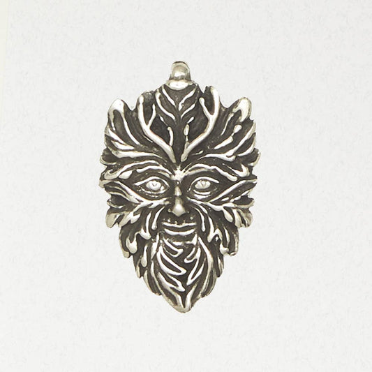 Celtic Green Man * Pewter Pendant Necklace with Chain