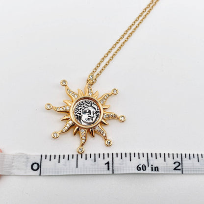 Sun God Apollo Pendant Necklace