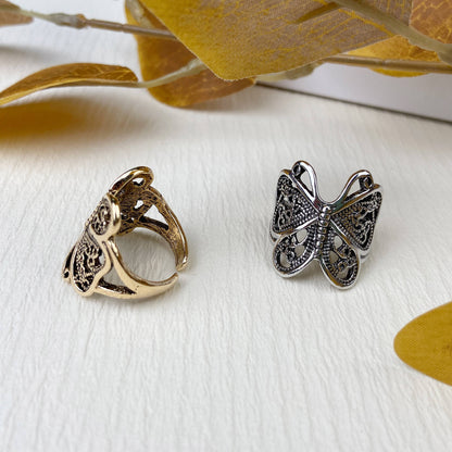 Oversize Butterfly Ring