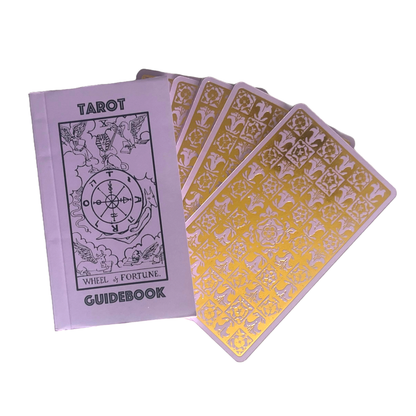 Classic Rider Waite Smith | Lavender Gold Foil Tarot & Guide | Classic Tarot Design