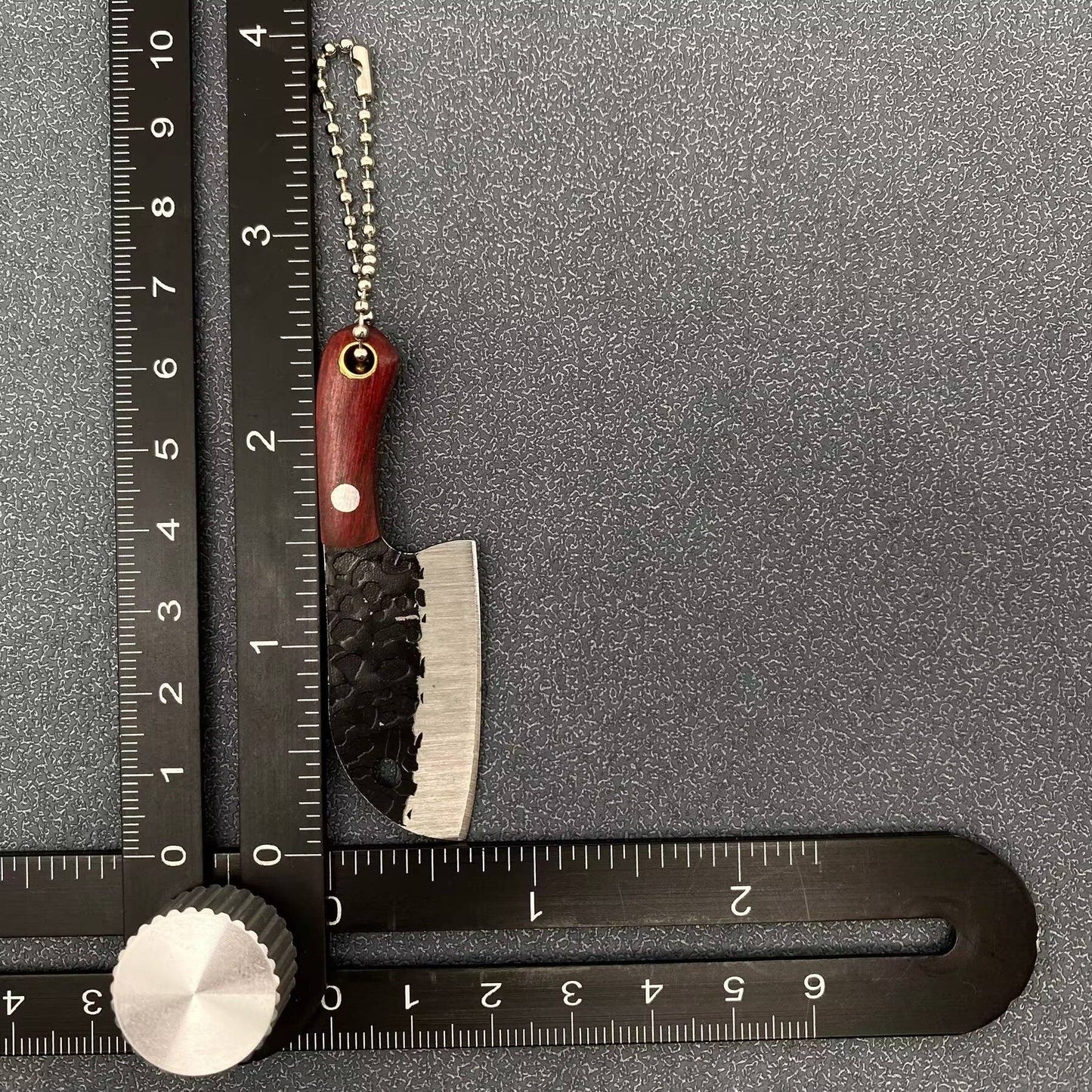 Black Enamel Mini Knife With Protective Sleeve