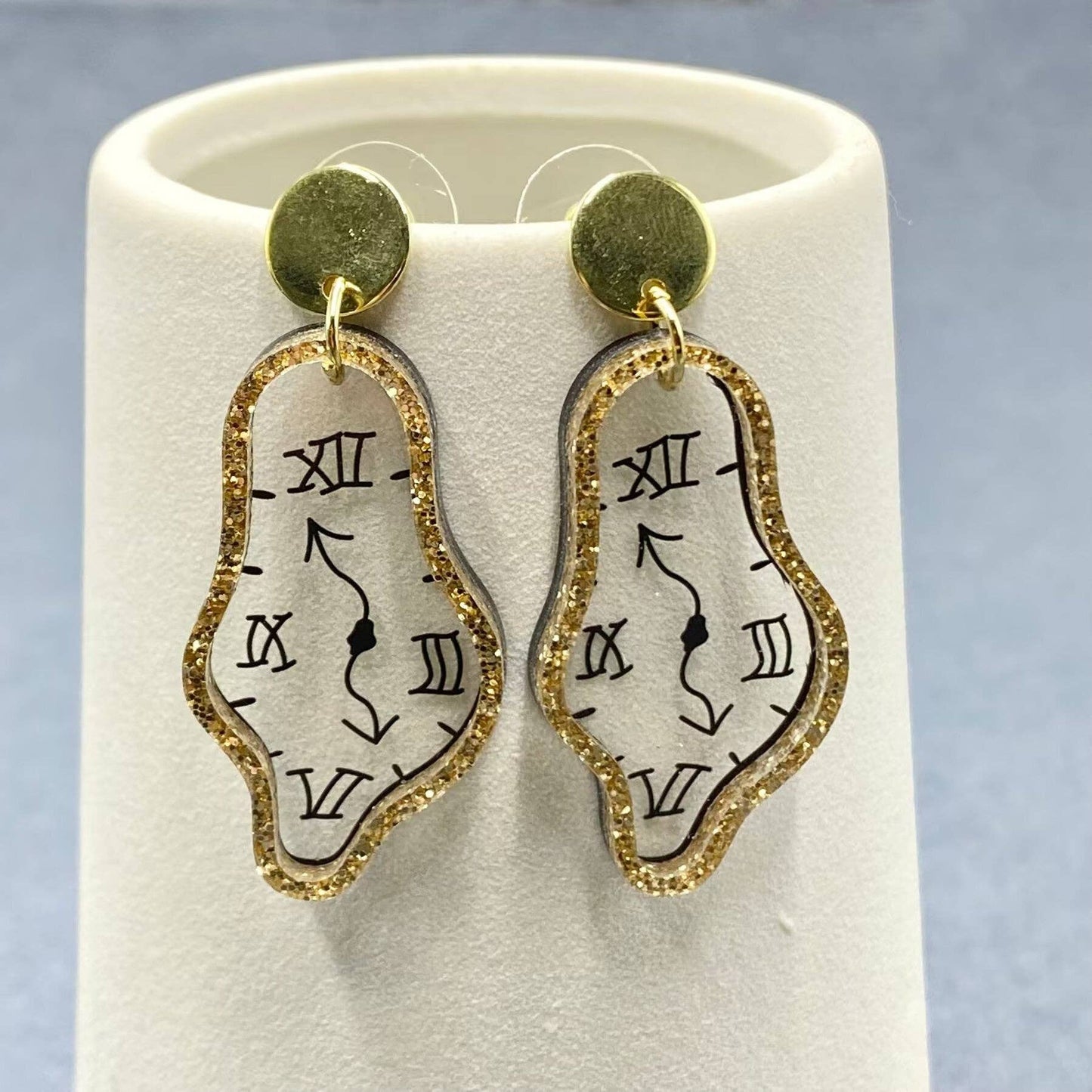 Time Flies Dali Earrings