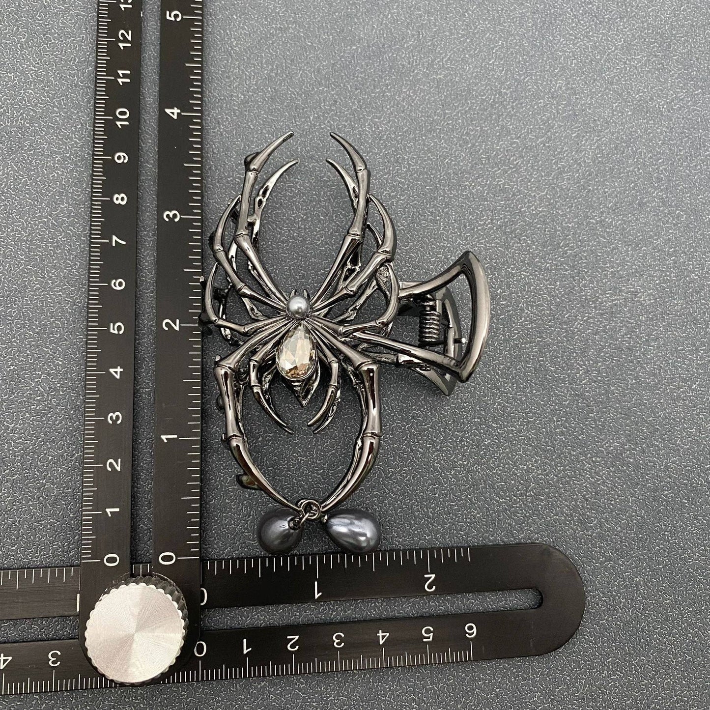 Spider Goth Hair Claw Clips