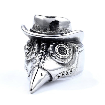 Plague Doctor Stainless Steel Ring